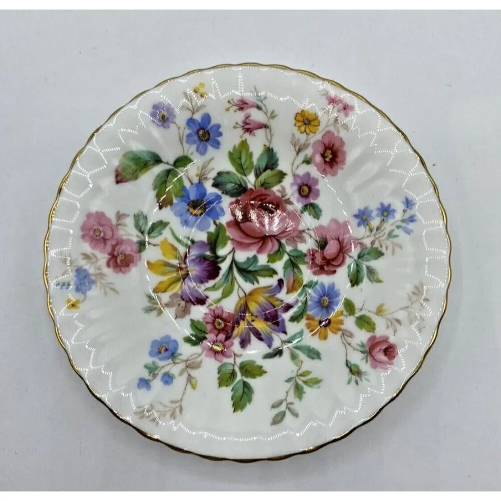 Paragon Demitasse Tea Cup Saucer To Her Majesty Queen England Queens Garden 4 oz